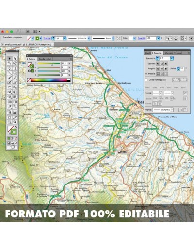 Mappa della provincia di Pescara pdf scala...