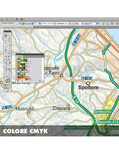 Mappa della provincia di Pescara pdf scala...