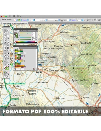 Mappa della provincia di Perugia pdf scala...