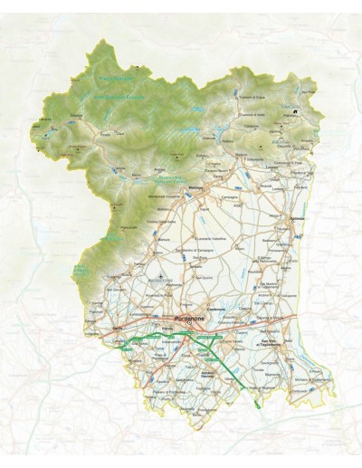 Mappa della provincia di Pordenone pdf scala 1:200.000