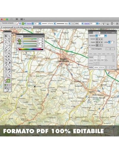 Mappa della provincia di Reggio nell'Emilia pdf...