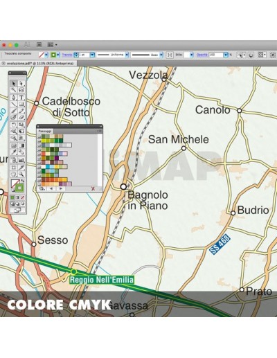 Mappa della provincia di Reggio nell'Emilia pdf...