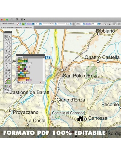 Mappa della provincia di Reggio nell'Emilia pdf...