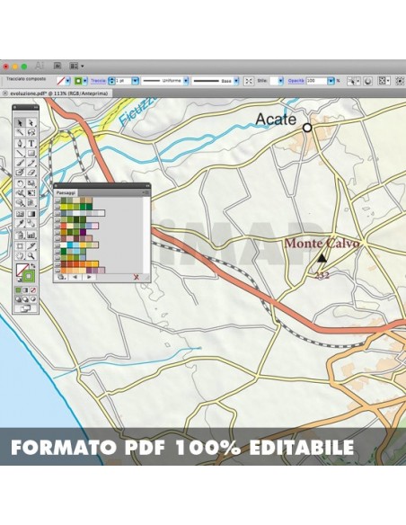 Mappa della provincia di Ragusa pdf scala 1:200.000