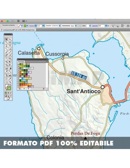 Mappa della provincia Sud Sardegna pdf scala 1:200.000