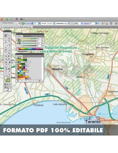 Mappa della provincia di Taranto pdf scala...