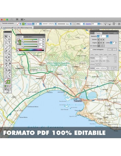 Mappa della provincia di Taranto pdf scala...