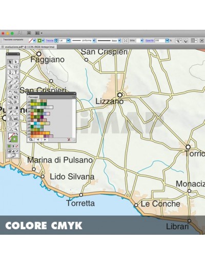 Mappa della provincia di Taranto pdf scala...