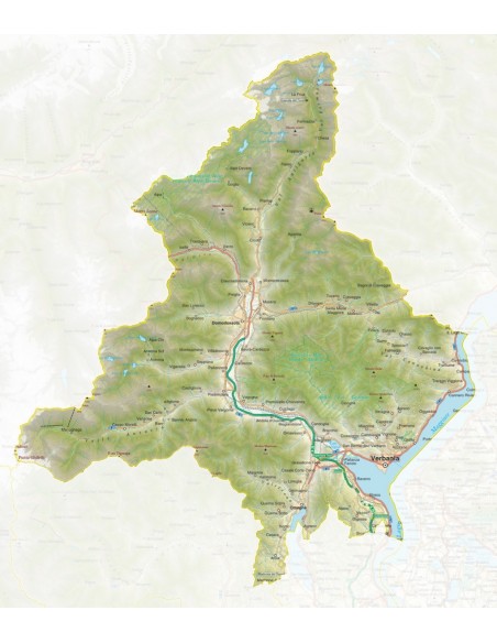 Mappa della provincia di Verbano-Cusio-Ossola pdf scala 1:200.00