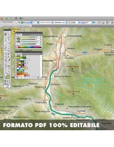 Mappa della provincia di Verbano-Cusio-Ossola...