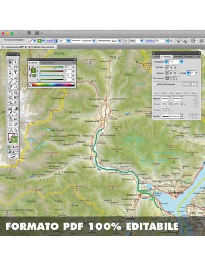 Mappa della provincia di Verbano-Cusio-Ossola...