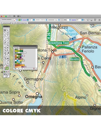 Mappa della provincia di Verbano-Cusio-Ossola...