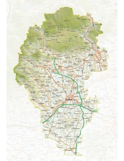 Mappa della provincia di Vicenza pdf scala 1:200.000