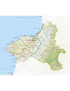 Mappa della provincia di Vibo Valentia pdf scala 1:200.000