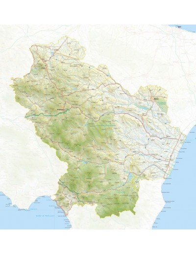 Mappa della Basilicata jpg scala 1:200.000