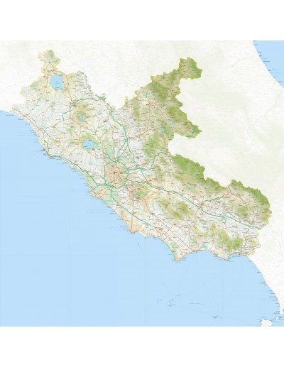 Mappa del Lazio jpg scala 1:200.000
