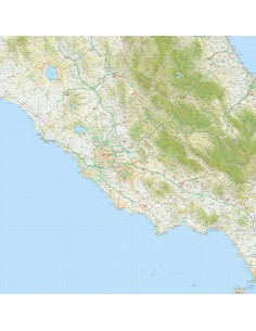 Mappa del Lazio jpg scala 1:200.000 2