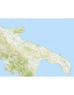 Mappa della Puglia jpg scala 1:200.000 2
