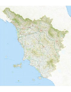 Mappa della Toscana jpg scala 1:200.000