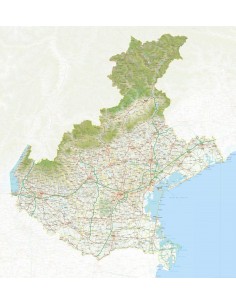 Mappa del Veneto jpg scala 1:200.000