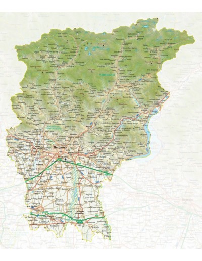 Mappa della provincia di Bergamo jpg scala 1:200.000