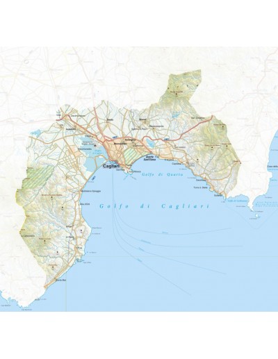 Mappa della provincia di Cagliari jpg scala...
