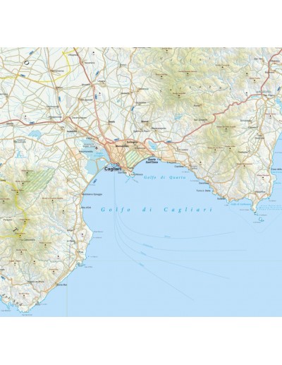 Mappa della provincia di Cagliari jpg scala...