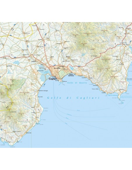Mappa della provincia di Cagliari jpg scala 1:200.000