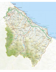 Mappa della provincia di Chieti jpg scala 1:200.000