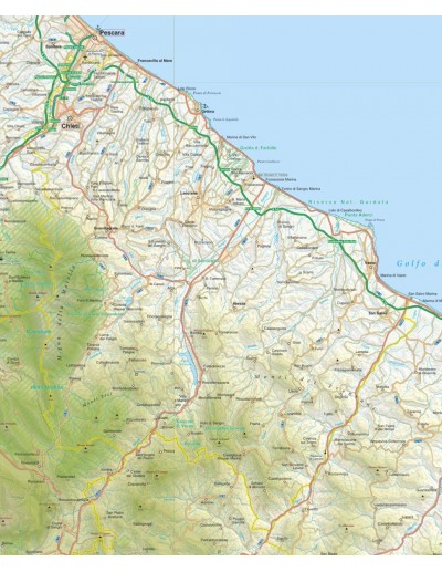 Mappa della provincia di Chieti jpg scala...