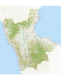 Mappa della provincia di Cosenza jpg scala 1:200.000