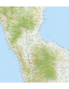 Mappa della provincia di Cosenza jpg scala 1:200.000 2