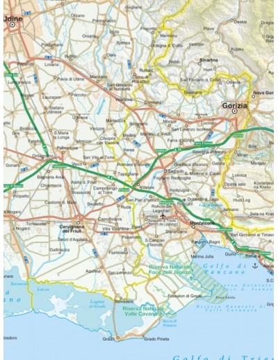 Mappa della provincia di Gorizia jpg scala...