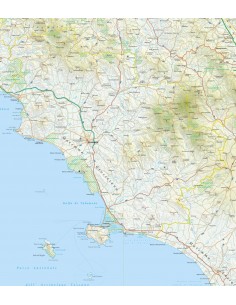 Mappa della provincia di Grosseto jpg scala 1:200.000 2