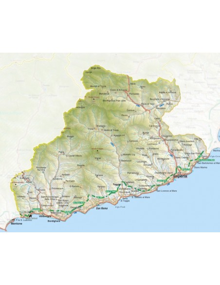 Mappa della provincia di Imperia jpg scala 1:200.000