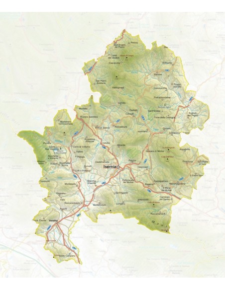 Mappa della provincia di Isernia jpg scala 1:200.000