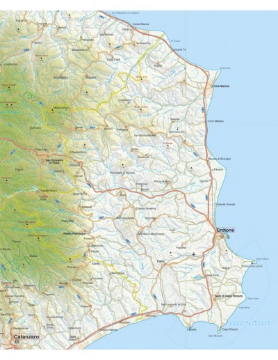 Mappa della provincia di Crotone jpg scala...