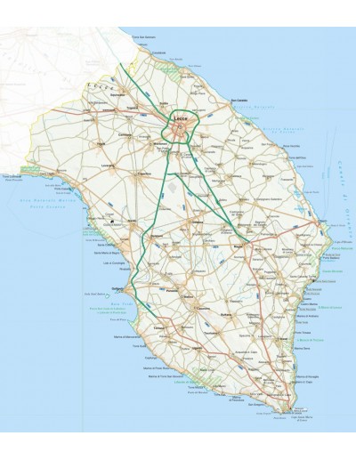 Mappa della provincia di Lecce jpg scala 1:200.000