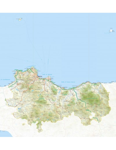 Mappa della provincia di Palermo jpg scala 1:200.000