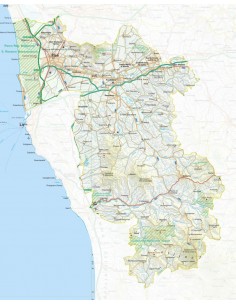 Mappa della provincia di Pisa jpg scala 1:200.000