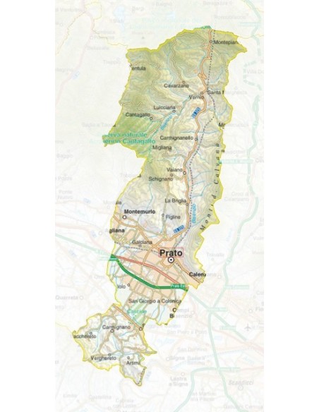 Mappa della provincia di Prato jpg scala 1:200.000