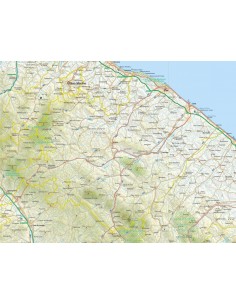 Mappa della provincia di Pesaro Urbino jpg scala 1:200.000 2