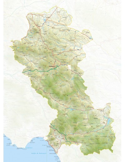 Mappa della provincia di Potenza jpg scala...