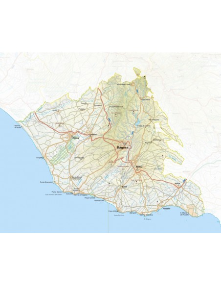 Mappa della provincia di Ragusa jpg scala 1:200.000