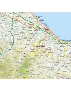 Mappa della provincia di Rimini jpg scala 1:200.000 2
