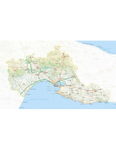 Mappa della provincia di Taranto jpg scala 1:200.000