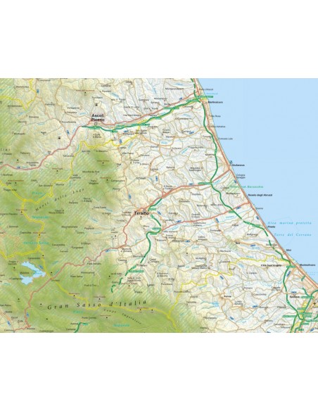 Mappa della provincia di Teramo jpg scala 1:200.000