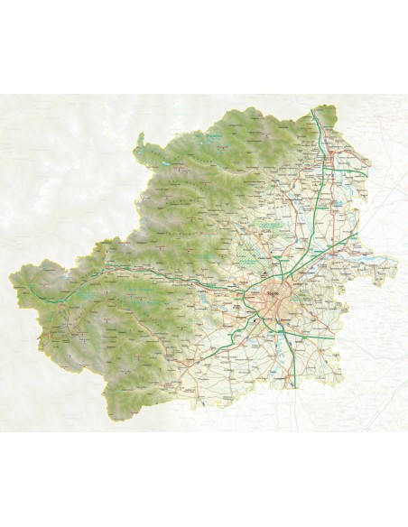 Mappa della provincia di Torino jpg scala 1:200.000
