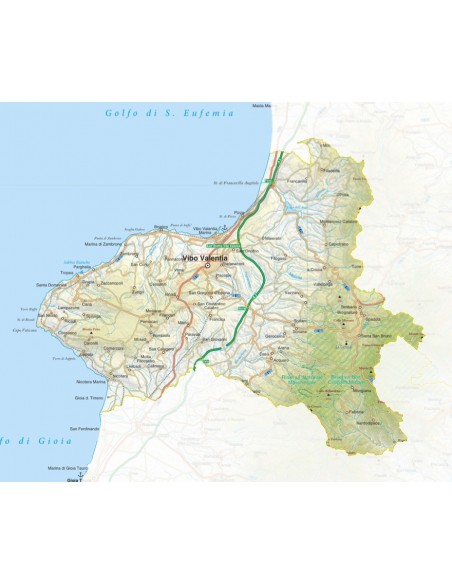 Mappa della provincia di Vibo Valentia jpg scala 1:200.000