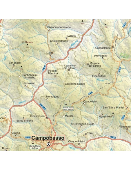 Mappa del Molise jpg scala 1:200.000